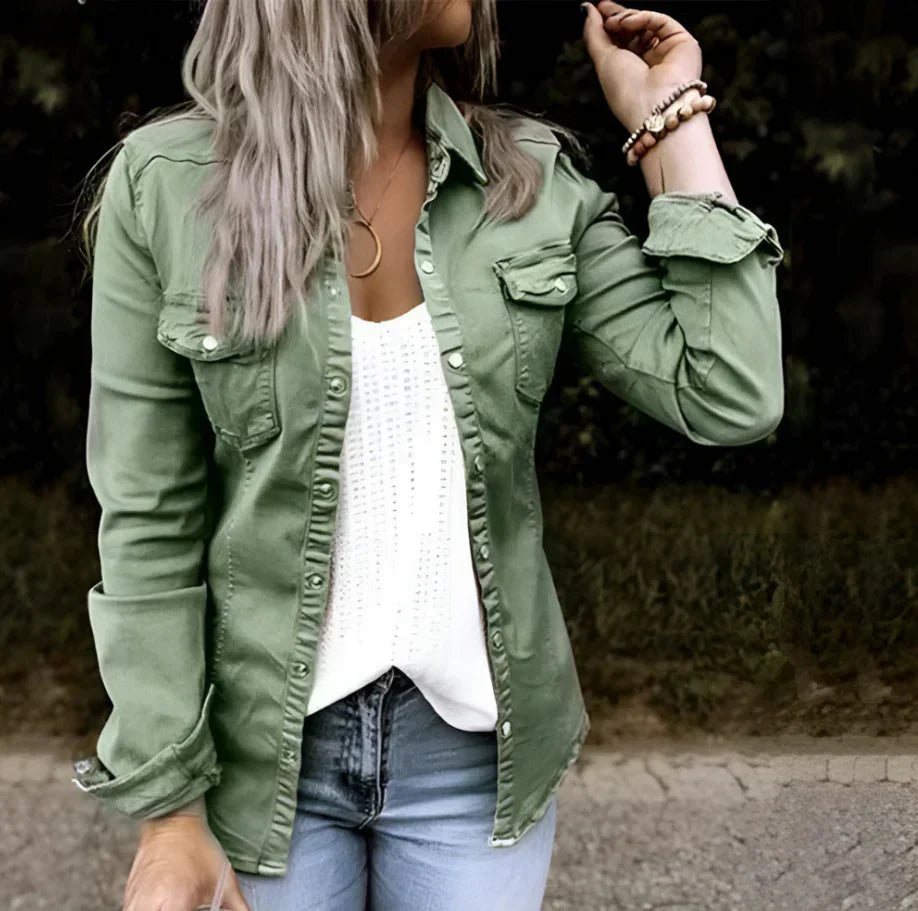 Stilla | Elegant Bluse Med Knapper Og Lommer Til Lækre Looks