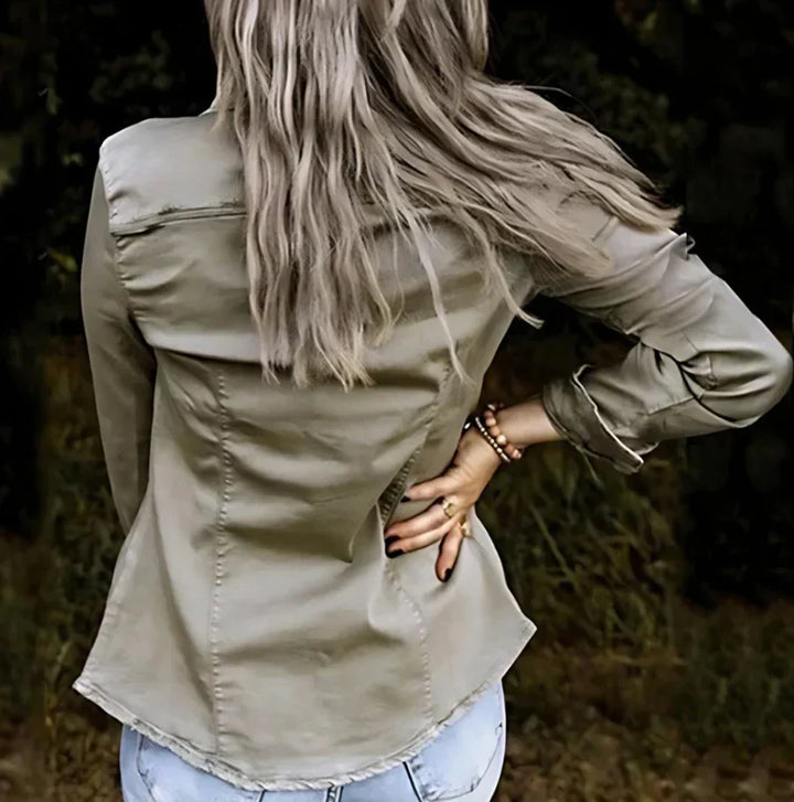 Stilla | Elegant Bluse Med Knapper Og Lommer Til Lækre Looks
