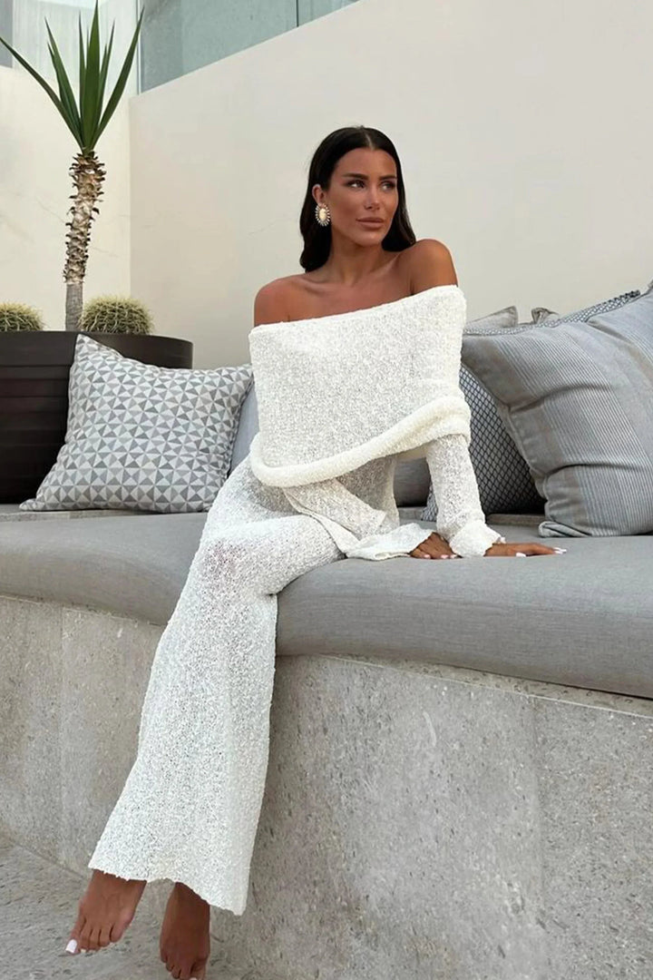 Stilla | Off Shoulder Strik Max Kjole