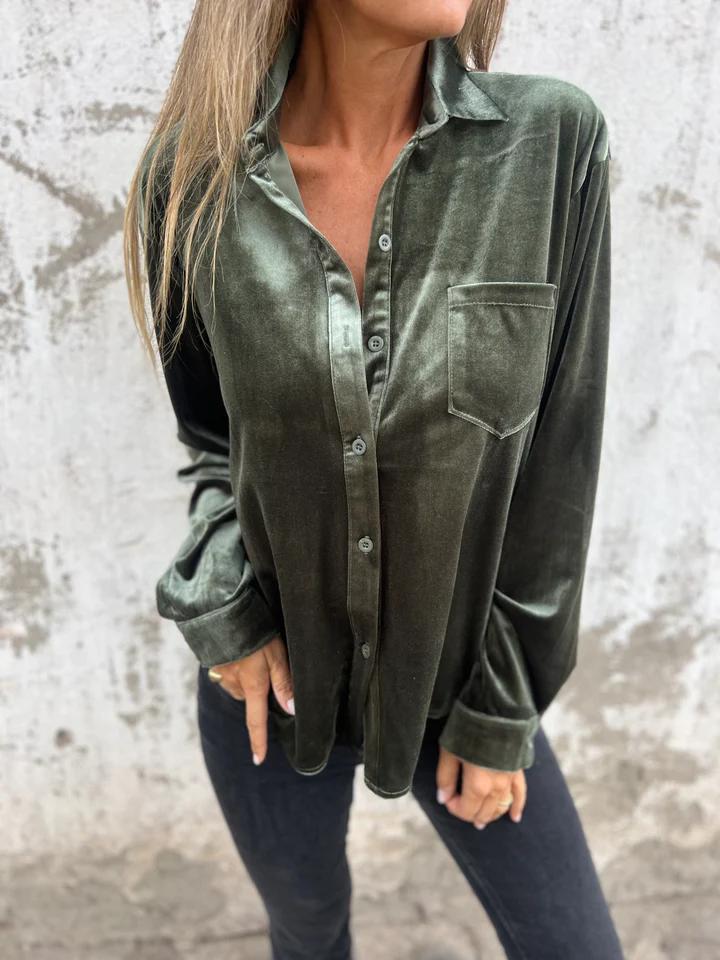 Stilla | Luksuriøs Bluse i Velour
