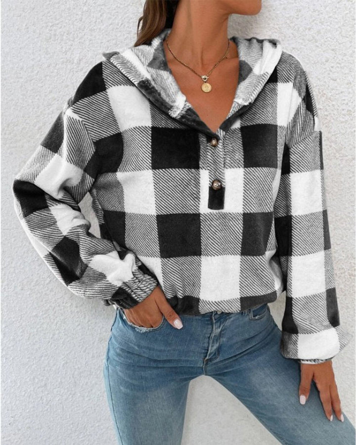 Stilla | Elegant Stribet Sweatshirt Med Lange Ærmer