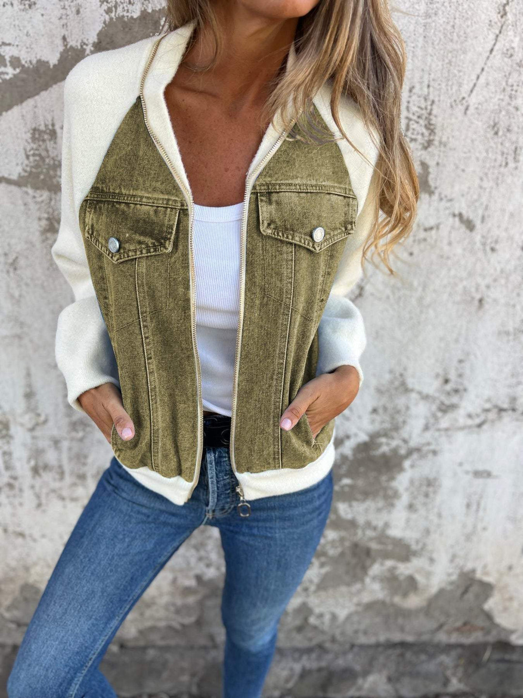 Stilla | Casual V-Hals Ykkers Jakke
