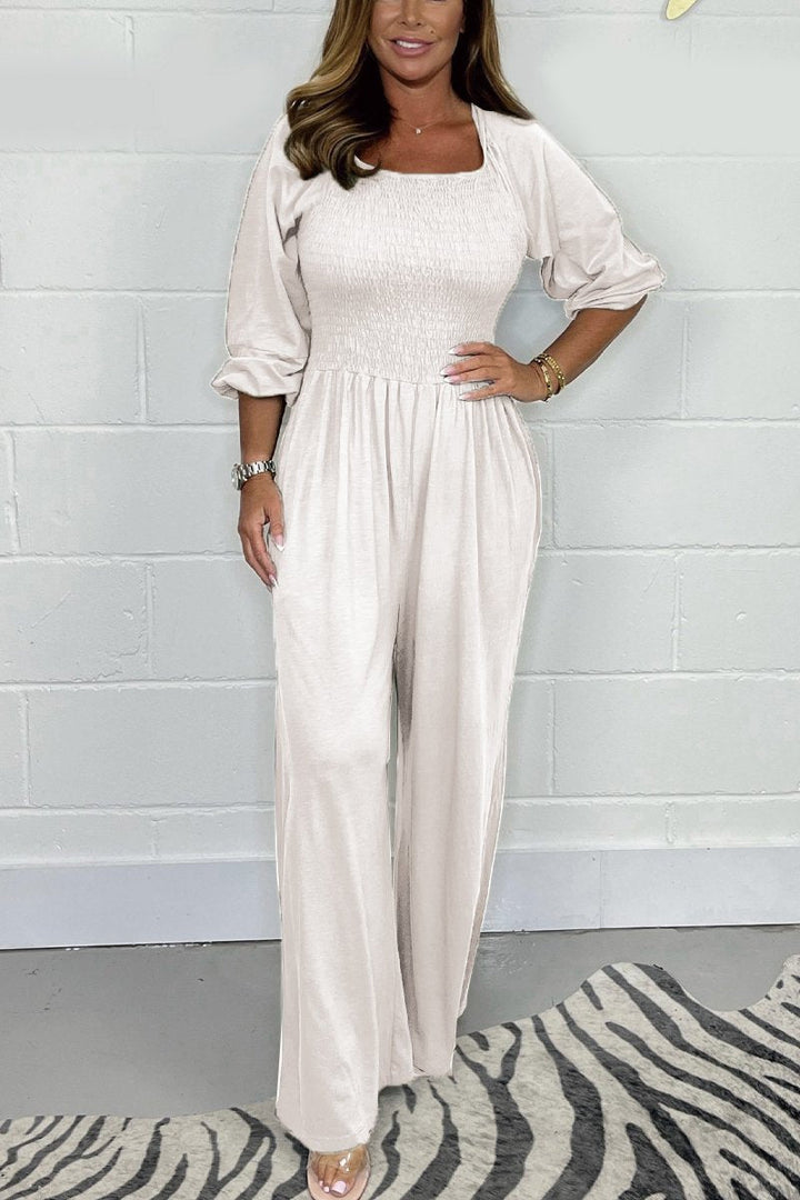 Stilla | Ensfarvet Jumpsuit