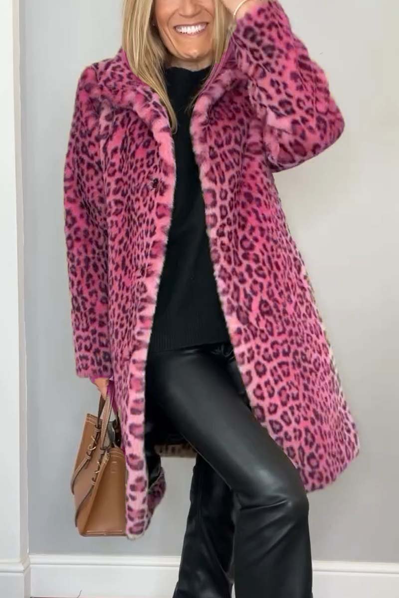 Stilla | Modet Leopardfrakke