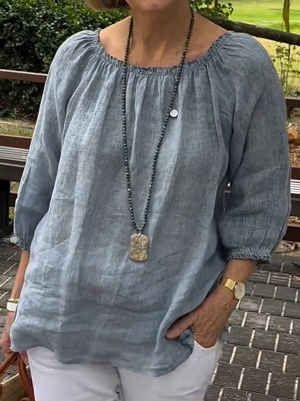 Stilla | Bluse Med Skulderfri Ærmer