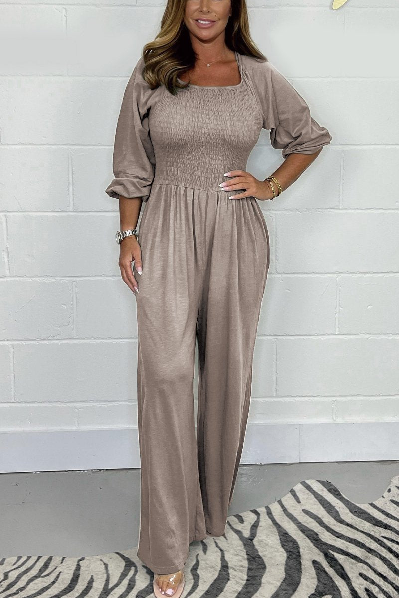 Stilla | Ensfarvet Jumpsuit