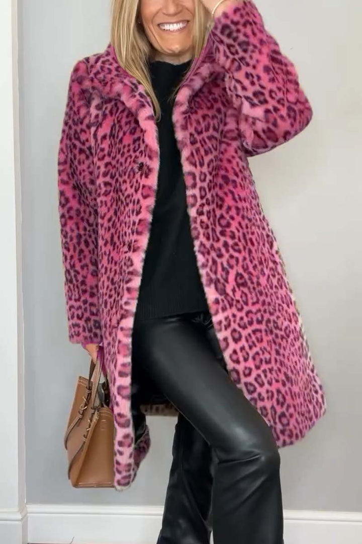 Stilla | Modisch Leopardfrakke
