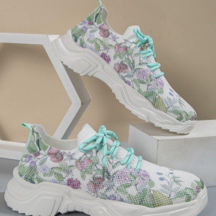 Stilla | Blomster mønster Sneakers Dame