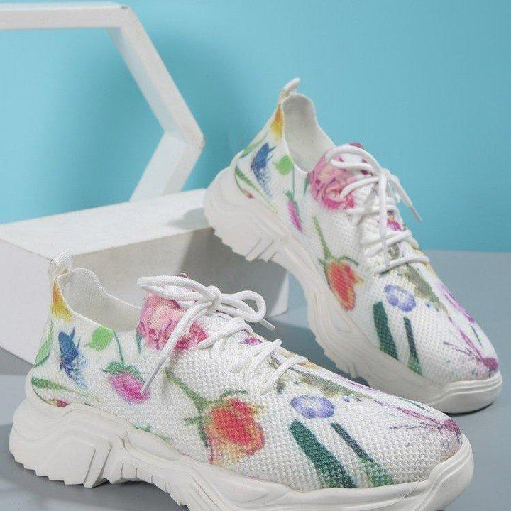 Stilla | Blomster mønster Sneakers Dame