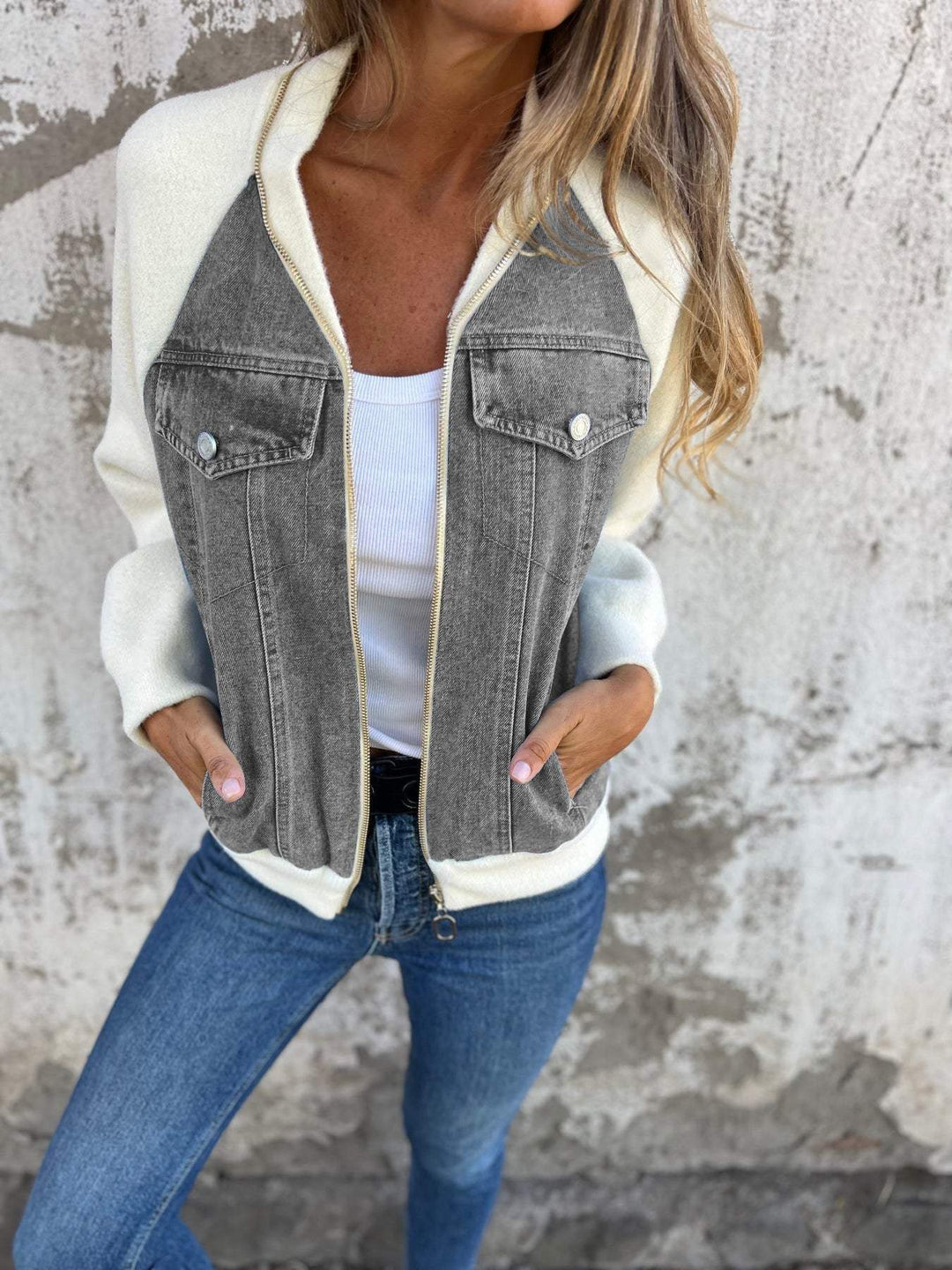Stilla | Casual V-Hals Ykkers Jakke