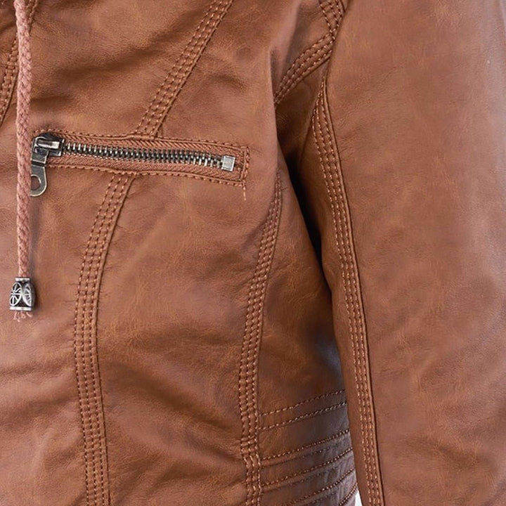 Stilla | Dame Hætte Slim Fit Bikerjakke