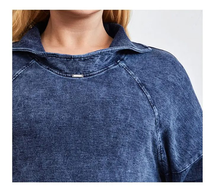 Stilla | Strikkedenimjakke Curve Plus Size