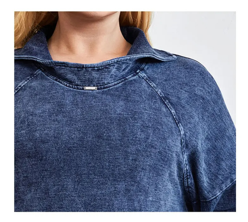 Stilla | Strikkedenimjakke Curve Plus Size