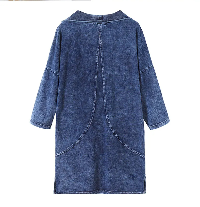 Stilla | Strikkedenimjakke Curve Plus Size
