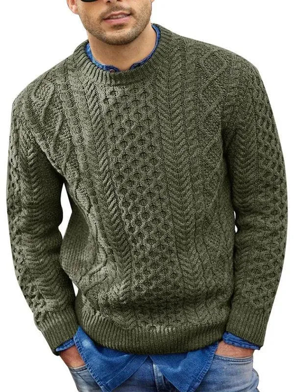 Stilla | Hals Kabel Mænd Pullover Pullover