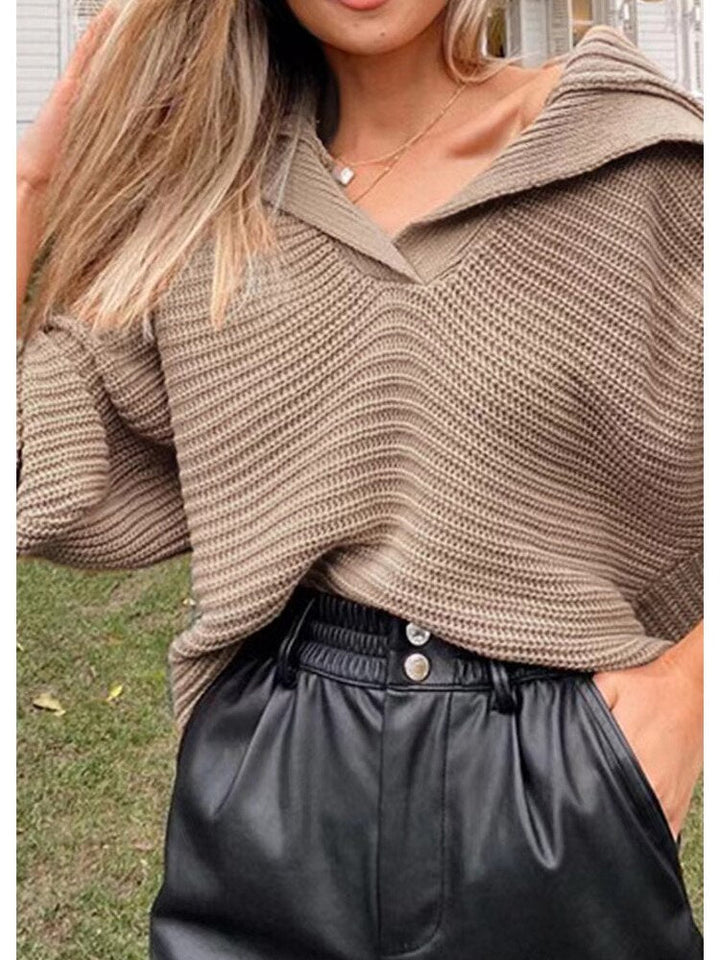 Stilla | Strik V-Udskæring Sweater