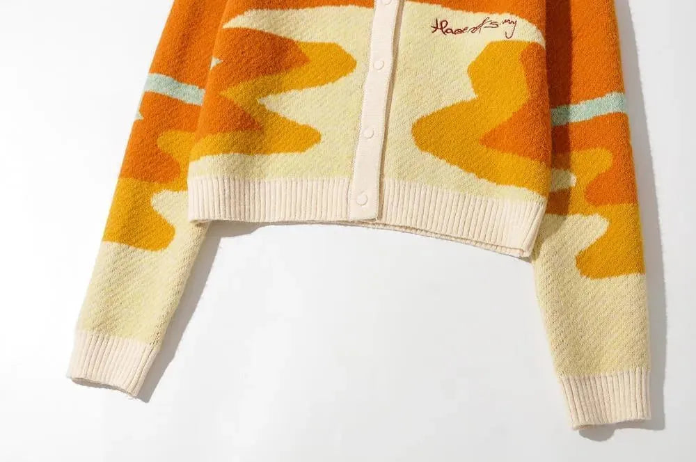 Stilla | Crop Strikjakke Pullover til Damer