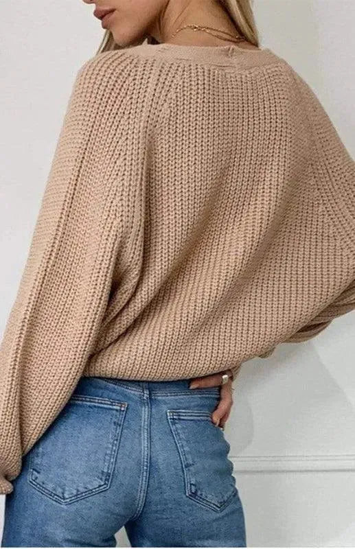 Stilla | Knap Kvinder Strikjakke Pullover