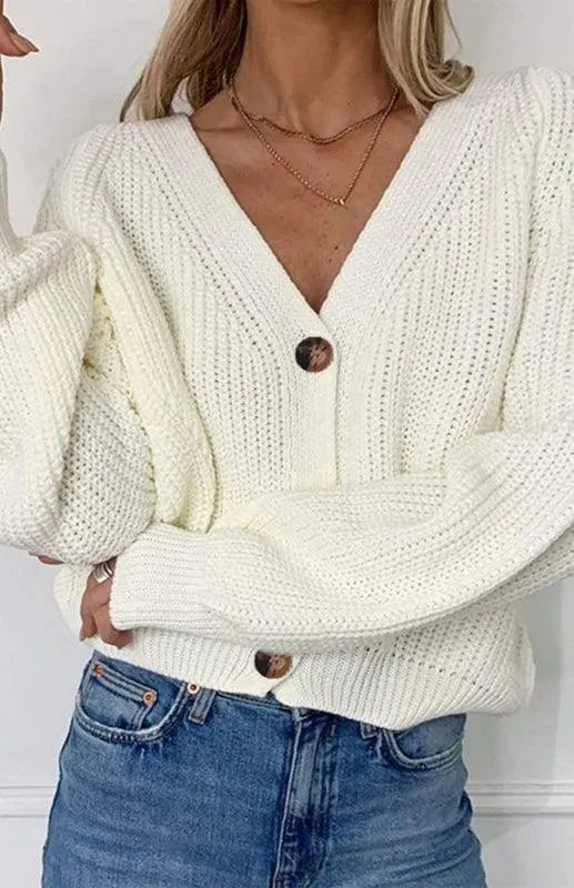 Stilla | Knap Kvinder Strikjakke Pullover
