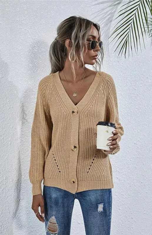 Stilla | Knap Kvinder Strikjakke Pullover