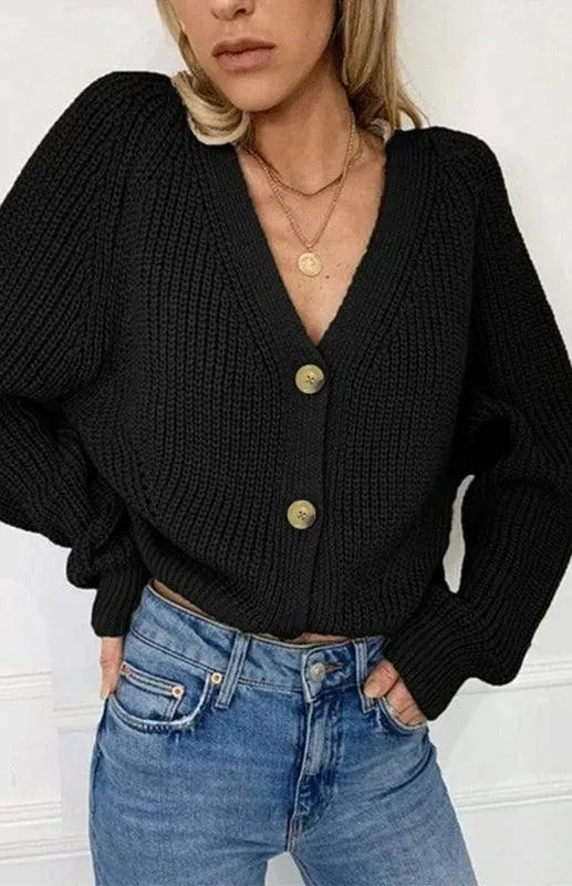 Stilla | Knap Kvinder Strikjakke Pullover
