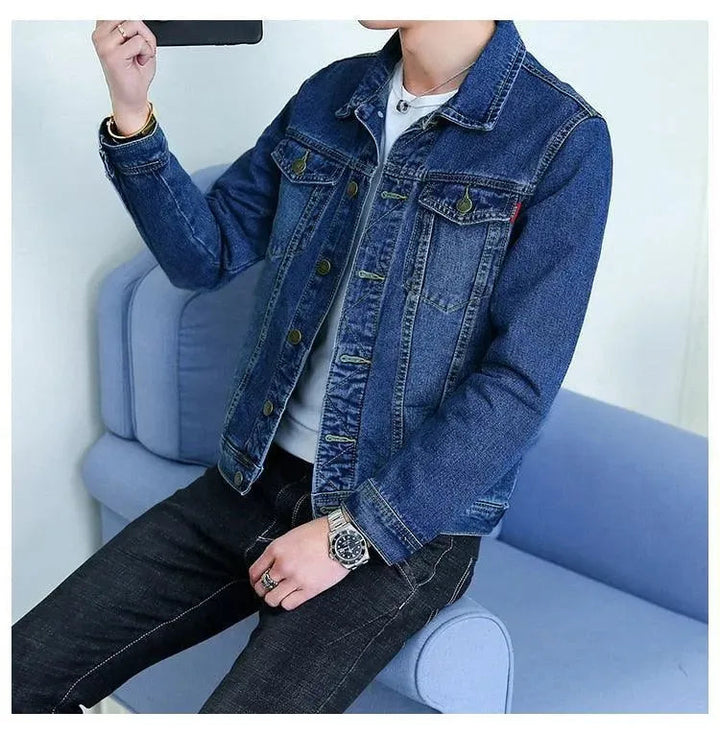 Stilla | Revers Denim Jakke Herre