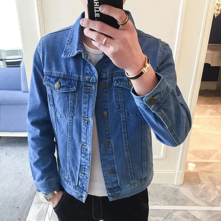 Stilla | Revers Denim Jakke Herre