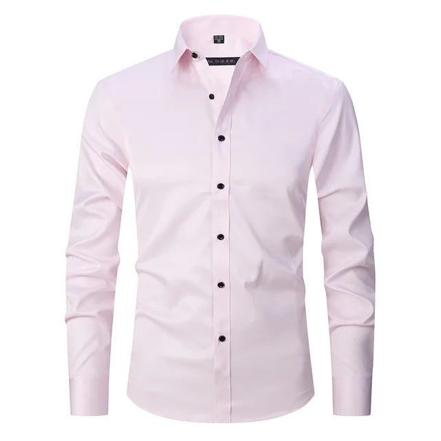 Stilla | Herre Slim Fit Stretchstof Krølfri Button Down Krave