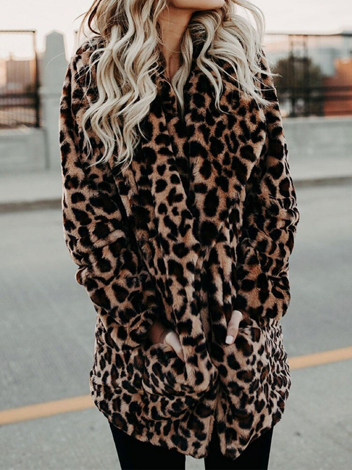 Stilla | Leopardmuster Dame Vinterfrakke