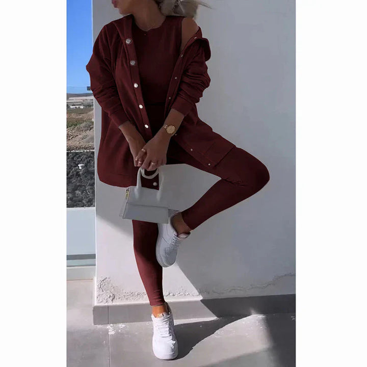 Stilla | Elegant pullover- og leggings-sæt til damer