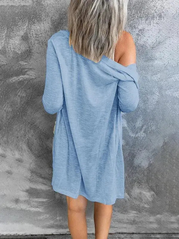 Stilla | Dame Knap Strikjakke Pullover i den Stilfulde Look
