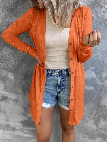 Stilla | Dame Knap Strikjakke Pullover i den Stilfulde Look