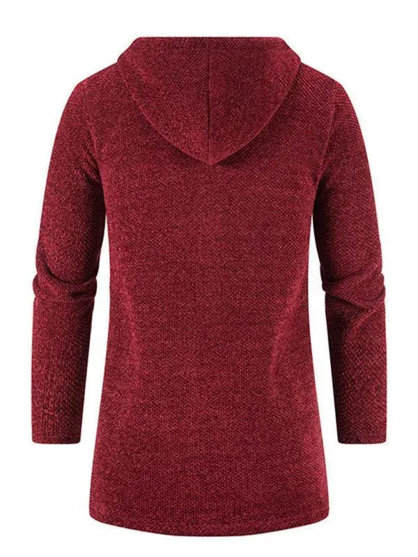 Stilla | Hætte lynlås mænds strikjakke pullover