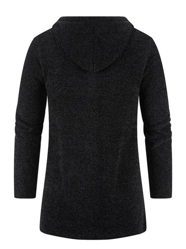 Stilla | Hætte lynlås mænds strikjakke pullover