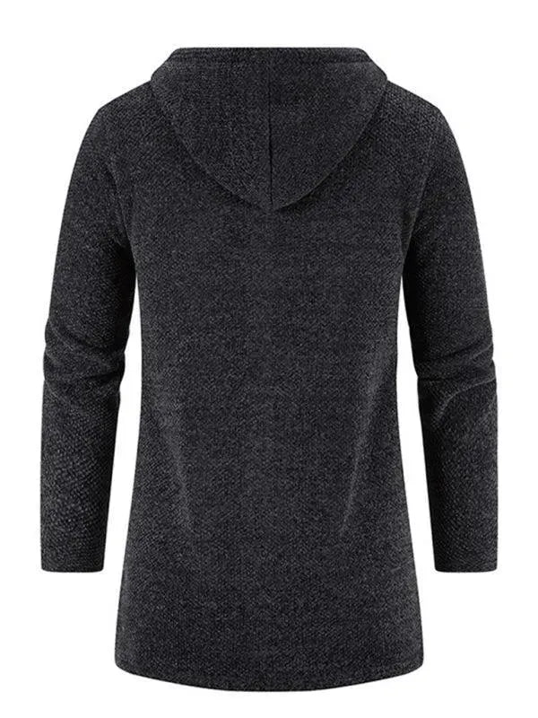 Stilla | Hætte lynlås mænds strikjakke pullover