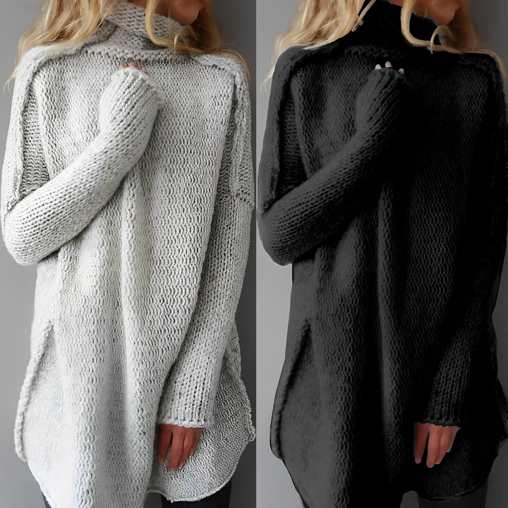 Stilla | Lang Strikpullover