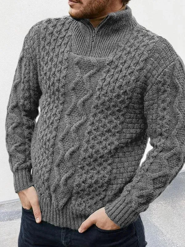Stilla | Kabel Rullekravepullover Mænd