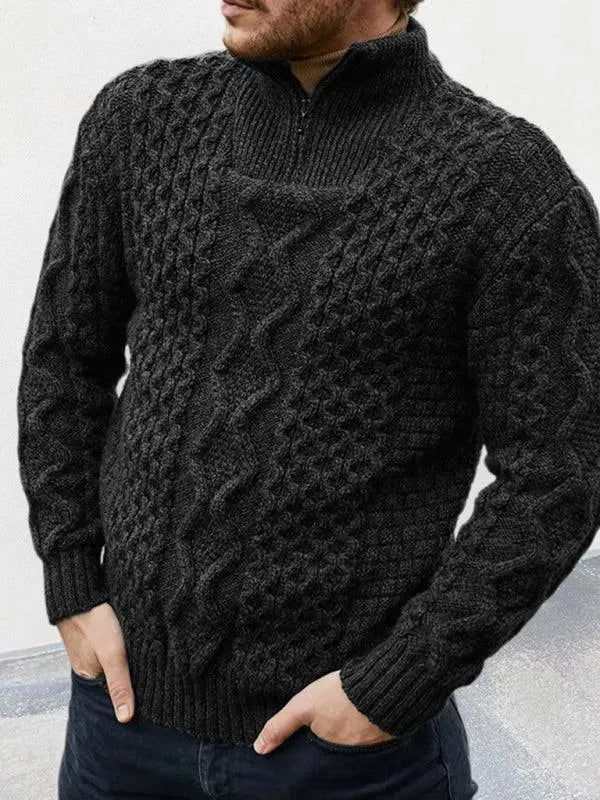 Stilla | Kabel Rullekravepullover Mænd