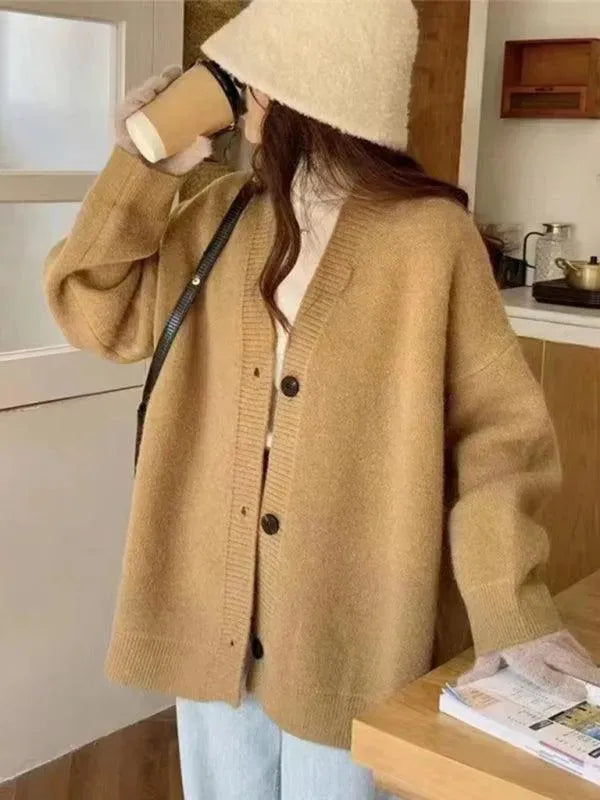 Stilla | Knapp Alsidig Dame Strikjakke Pullover