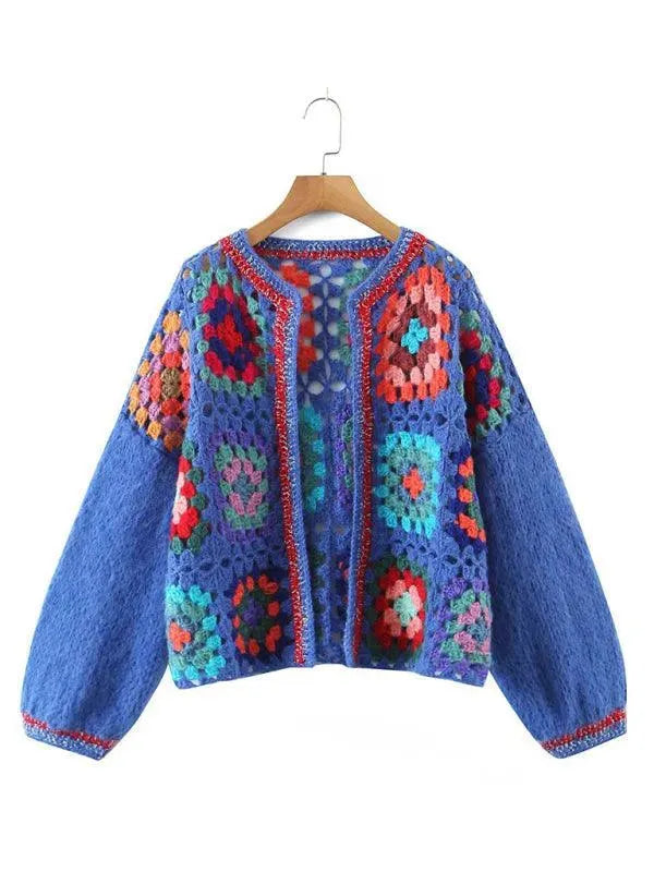 Stilla | Hæklet Kvinder Strikjakke Pullover
