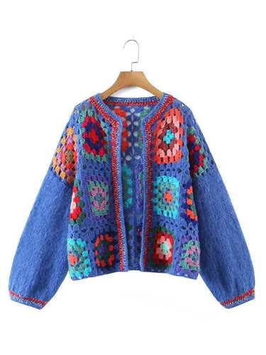 Stilla | Hæklet Kvinder Strikjakke Pullover