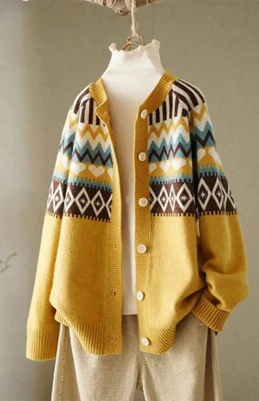 Stilla | Klassisk Dame Strikjakke Pullover