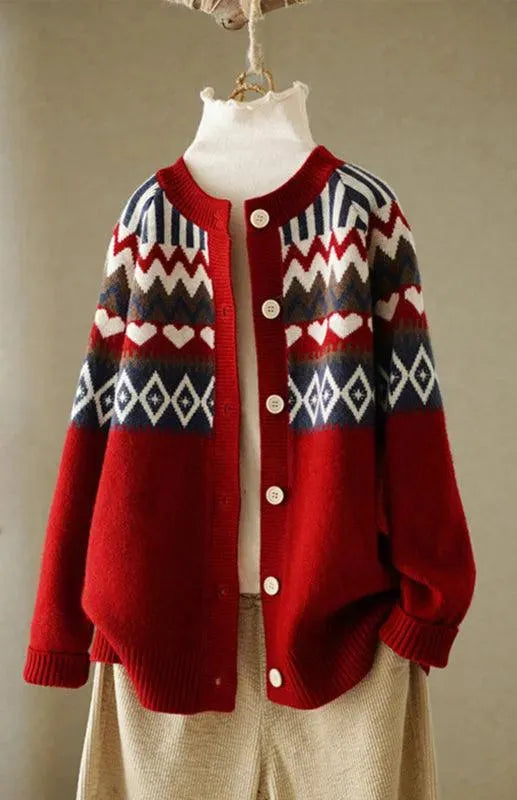 Stilla | Klassisk Dame Strikjakke Pullover