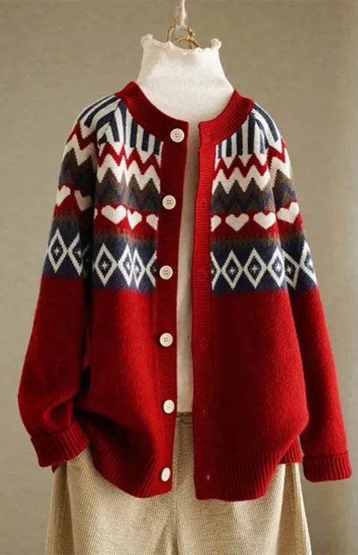 Stilla | Klassisk Dame Strikjakke Pullover