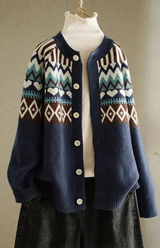 Stilla | Klassisk Dame Strikjakke Pullover