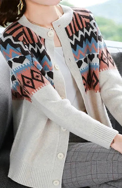Stilla | Klassisk Dame Strikjakke Pullover