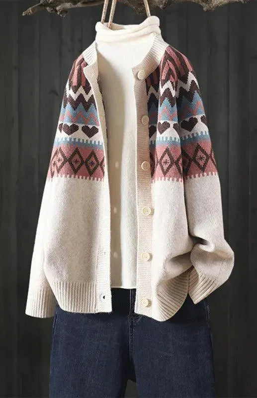 Stilla | Klassisk Dame Strikjakke Pullover