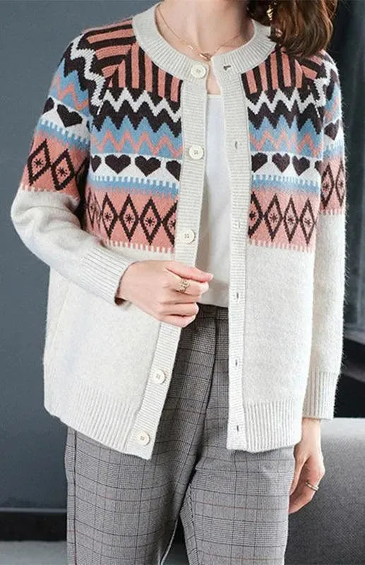 Stilla | Klassisk Dame Strikjakke Pullover