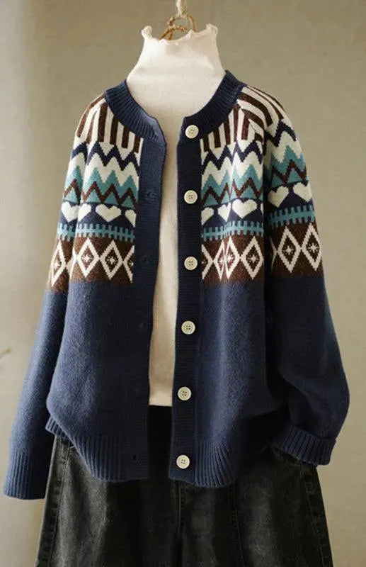 Stilla | Klassisk Dame Strikjakke Pullover