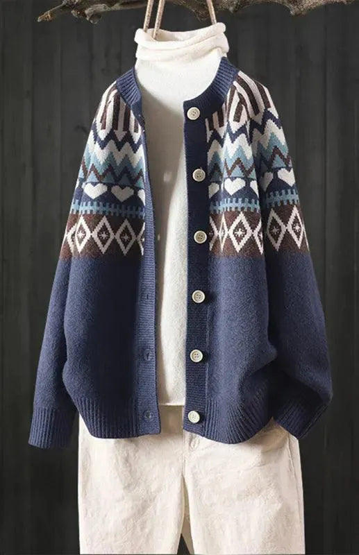Stilla | Klassisk Dame Strikjakke Pullover